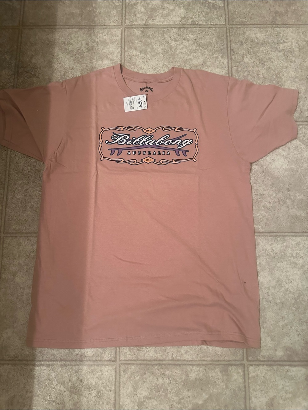 Billabong Men’s Dusty Pink Logo Tee